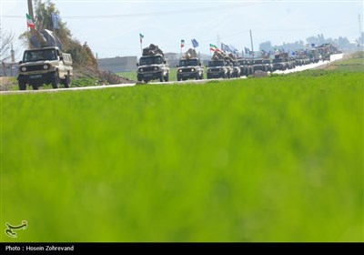 استقبال مردمی از رزمندگان نیروی زمینی سپاه در رزمایش پیامبر اعظم 19