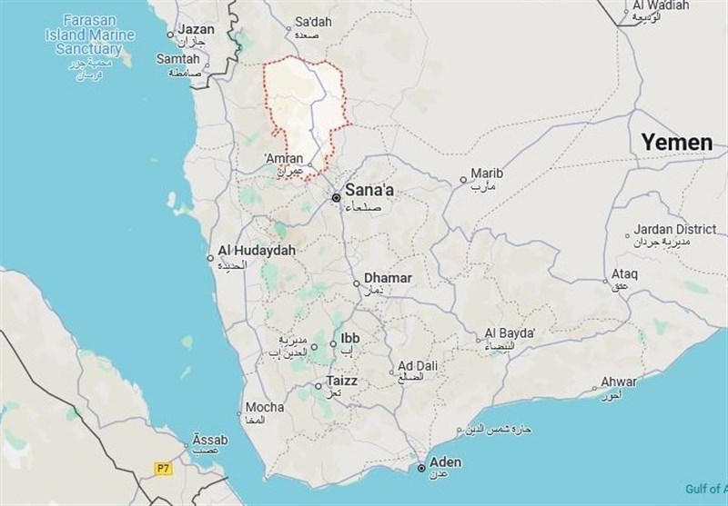 استان عمران یمن 12 بار هدف حمله آمریکا و انگلیس قرار گرفت