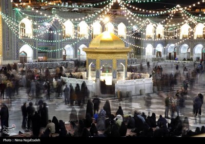 شب میلاد حضرت علی (ع) در حرم رضوی