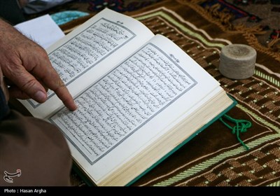 مراسم معنوی اعتکاف در زنجان