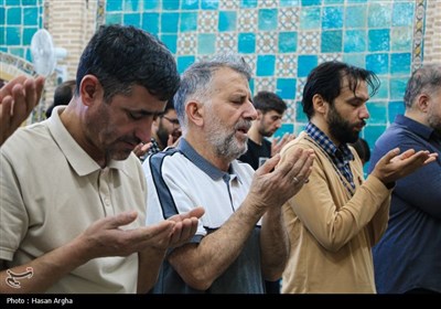 مراسم معنوی اعتکاف در زنجان