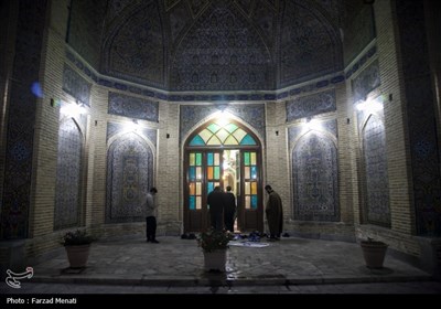 مراسم معنوی اعتکاف در کرمانشاه