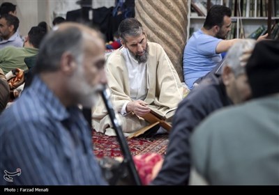 مراسم معنوی اعتکاف در کرمانشاه