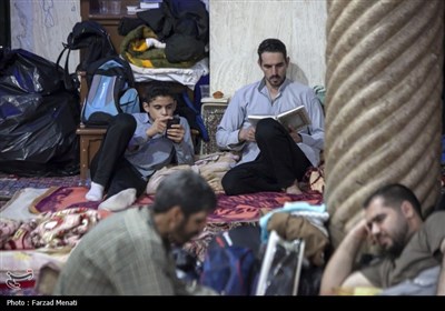 مراسم معنوی اعتکاف در کرمانشاه