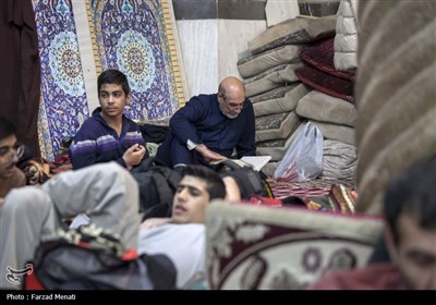 مراسم معنوی اعتکاف در کرمانشاه