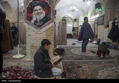 مراسم معنوی اعتکاف در کرمانشاه