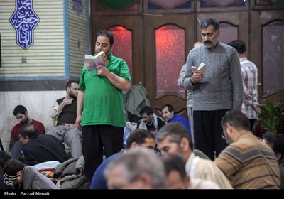 مراسم معنوی اعتکاف در کرمانشاه