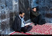 مراسم معنوی اعتکاف و دعای ام داوود در حرم مطهر رضوی