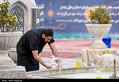 مراسم معنوی اعتکاف و دعای ام داوود در حرم مطهر رضوی