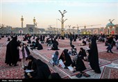 مراسم معنوی اعتکاف و دعای ام داوود در حرم مطهر رضوی
