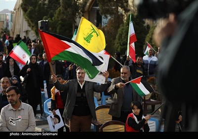 اجتماع مردم کرمان به مناسبت پیروزی فلسطین 