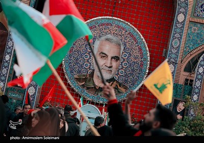 اجتماع مردم کرمان به مناسبت پیروزی فلسطین