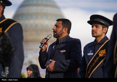 اهتزاز پرچم عزا بر فراز گنبد حرمین مطهر احمدی و محمدی (ع)