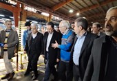 بازدید وزیر صمت از واحدهای صنعتی شهرک صنعتی شمس آباد