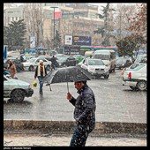 اولین بارش برف زمستانی در تهران