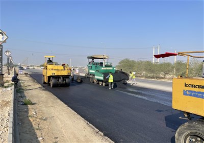 بوشهر،محور،استان،چغادك،روكش،آسفالت،ايمني