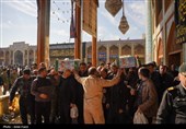 آیین وداع و طواف پیکر پاک و مطهر سربازان شهید فراجا در حرم شاهچراغ (ع) شیراز