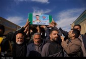 آیین وداع و طواف پیکر پاک و مطهر سربازان شهید فراجا در حرم شاهچراغ (ع) شیراز