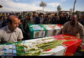 آیین وداع و طواف پیکر پاک و مطهر سربازان شهید فراجا در حرم شاهچراغ (ع) شیراز