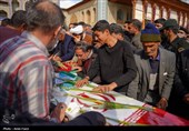آیین وداع و طواف پیکر پاک و مطهر سربازان شهید فراجا در حرم شاهچراغ (ع) شیراز
