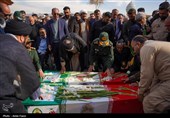 آیین وداع و طواف پیکر پاک و مطهر سربازان شهید فراجا در حرم شاهچراغ (ع) شیراز