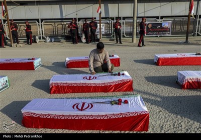 ورود پیکر 41 شهید تازه تفحص‌شده از مرز شلمچه