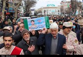 تشییع پیکر شهید امنیت محسن ایران نژاد در اردبیل