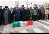 تشییع پیکر شهید امنیت محسن ایران نژاد در اردبیل