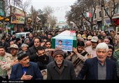 تشییع پیکر شهید امنیت محسن ایران نژاد در اردبیل
