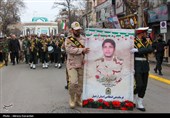 تشییع پیکر شهید امنیت محسن ایران نژاد در اردبیل