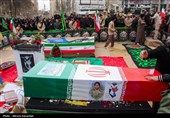 تشییع پیکر شهید امنیت محسن ایران نژاد در اردبیل