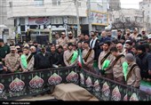 تشییع پیکر شهید امنیت محسن ایران نژاد در اردبیل