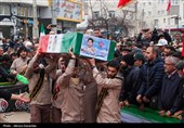 تشییع پیکر شهید امنیت محسن ایران نژاد در اردبیل