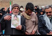 تشییع پیکر شهید امنیت محسن ایران نژاد در اردبیل