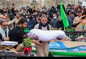 تشییع پیکر شهید امنیت محسن ایران نژاد در اردبیل