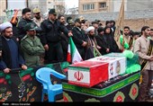 تشییع پیکر شهید امنیت محسن ایران نژاد در اردبیل