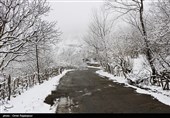 بارش برف در اشکور گیلان