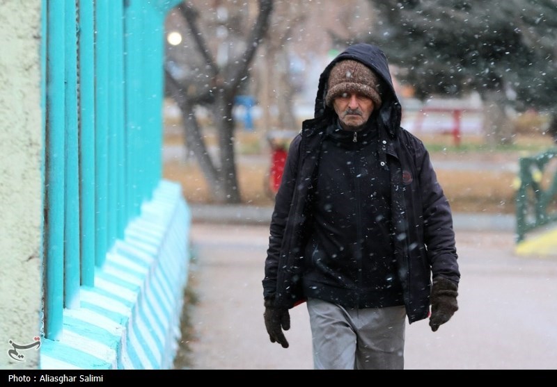 بارش برف زمستانی در بجنورد به روایت تصاویر