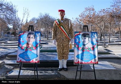 گلباران گلزار شهدا به مناسبت آغاز دهه فجر در زنجان