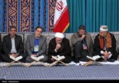 دیدار شرکت‌کنندگان در مسابقات بین‌المللی قرآن با رهبر انقلاب