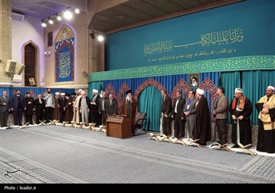دیدار شرکت‌کنندگان در مسابقات بین‌المللی قرآن با رهبر انقلاب