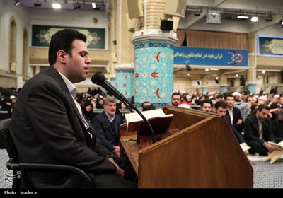 دیدار شرکت‌کنندگان در مسابقات بین‌المللی قرآن با رهبر انقلاب