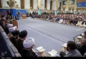 دیدار شرکت‌کنندگان در مسابقات بین‌المللی قرآن با رهبر انقلاب