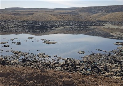 شیرابه پسماند در دل رودخانه "کومورچایی"