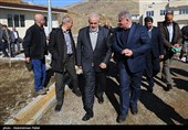 عباس علی‌آبادی، وزیر نیرو در سفر به همدان