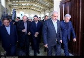 عباس علی‌آبادی، وزیر نیرو در سفر به همدان
