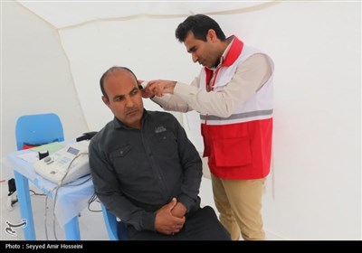 مانور درمان اضطراری هلال احمر در جنوب بوشهر