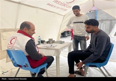 مانور درمان اضطراری هلال احمر در جنوب بوشهر
