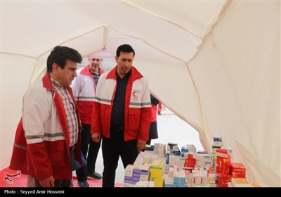 مانور درمان اضطراری هلال احمر در جنوب بوشهر