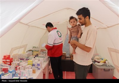 مانور درمان اضطراری هلال احمر در جنوب بوشهر